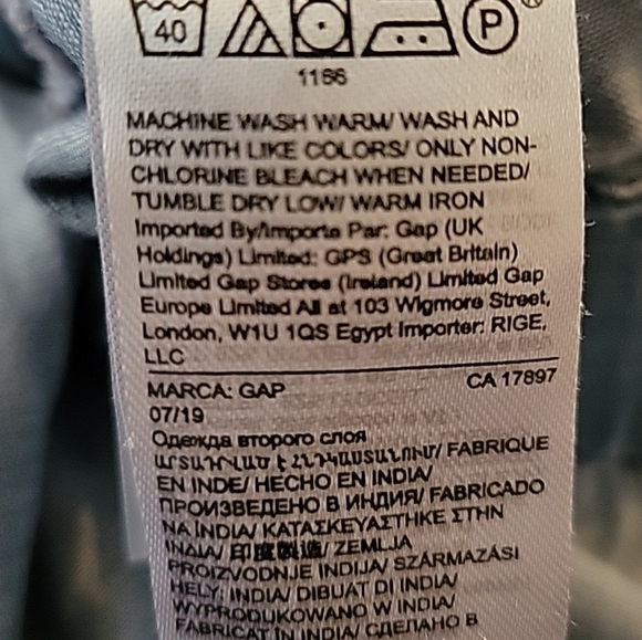 GAP Chambray Denim Utility V-Neck Jumpsuit Coverall One Piece Belted Medium NEW - Picture 6 of 8